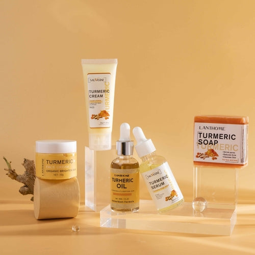 Kit Facial de Cúrcuma GlowRoot™ – Ritual Completo en 5 Pasos